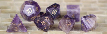 Amethyst Gemstone Dice