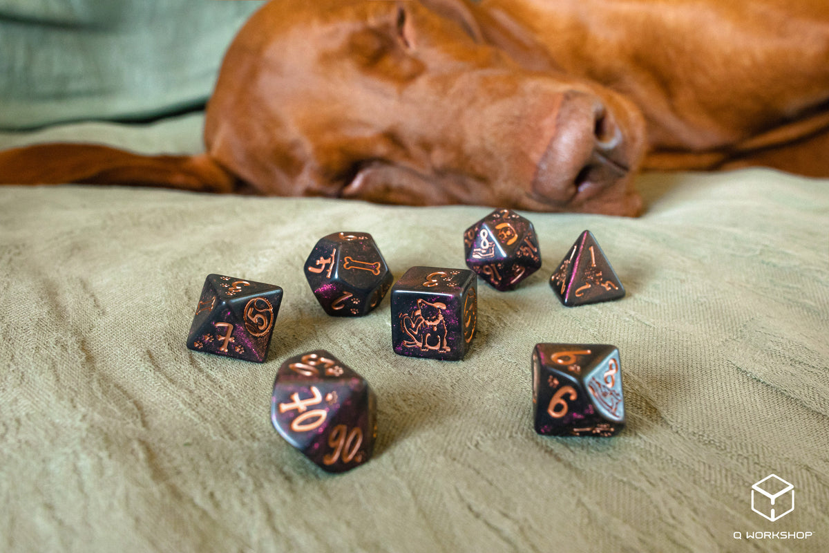 Dogs Dice Set Luna Awesome Dice