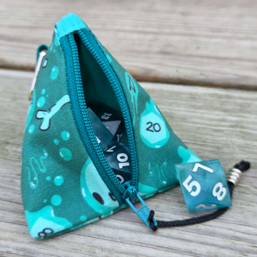 Gelatinous Cube Handmade Dice Bag