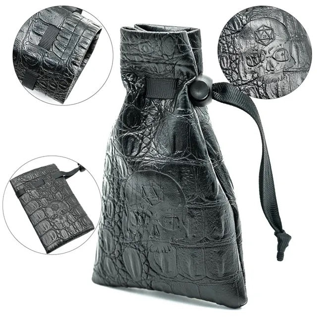 Bag of Rolling Leather Dice Bag