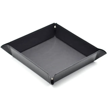 Black Leather Dice Tray