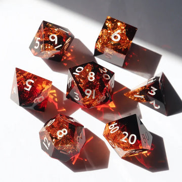 Fireheart Handmade Sharpedge Dice