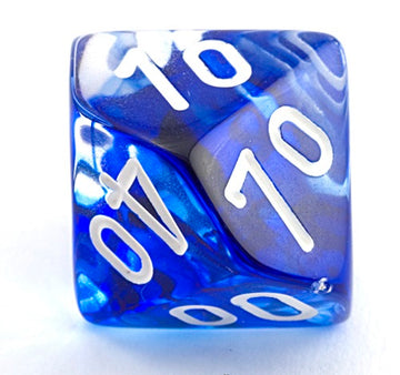 Single Nebula Blue d10 Percentile