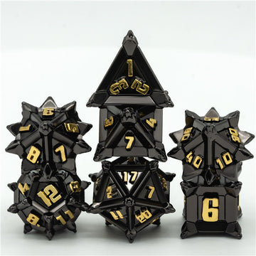 Gunmetal Grey Caltrop Dice