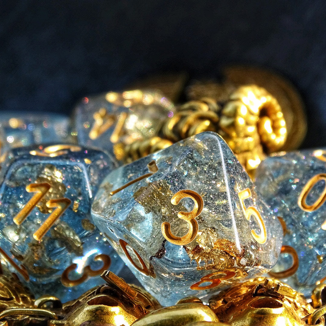 Gilded 7-Dice Sets
