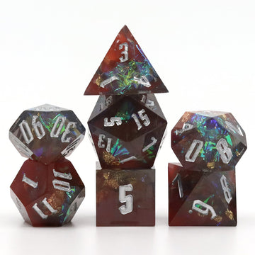 Spectre Stone Sky Sharp Edge RPG Dice Set
