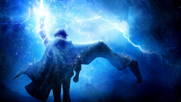 Sorcerer channeling lightning through their body