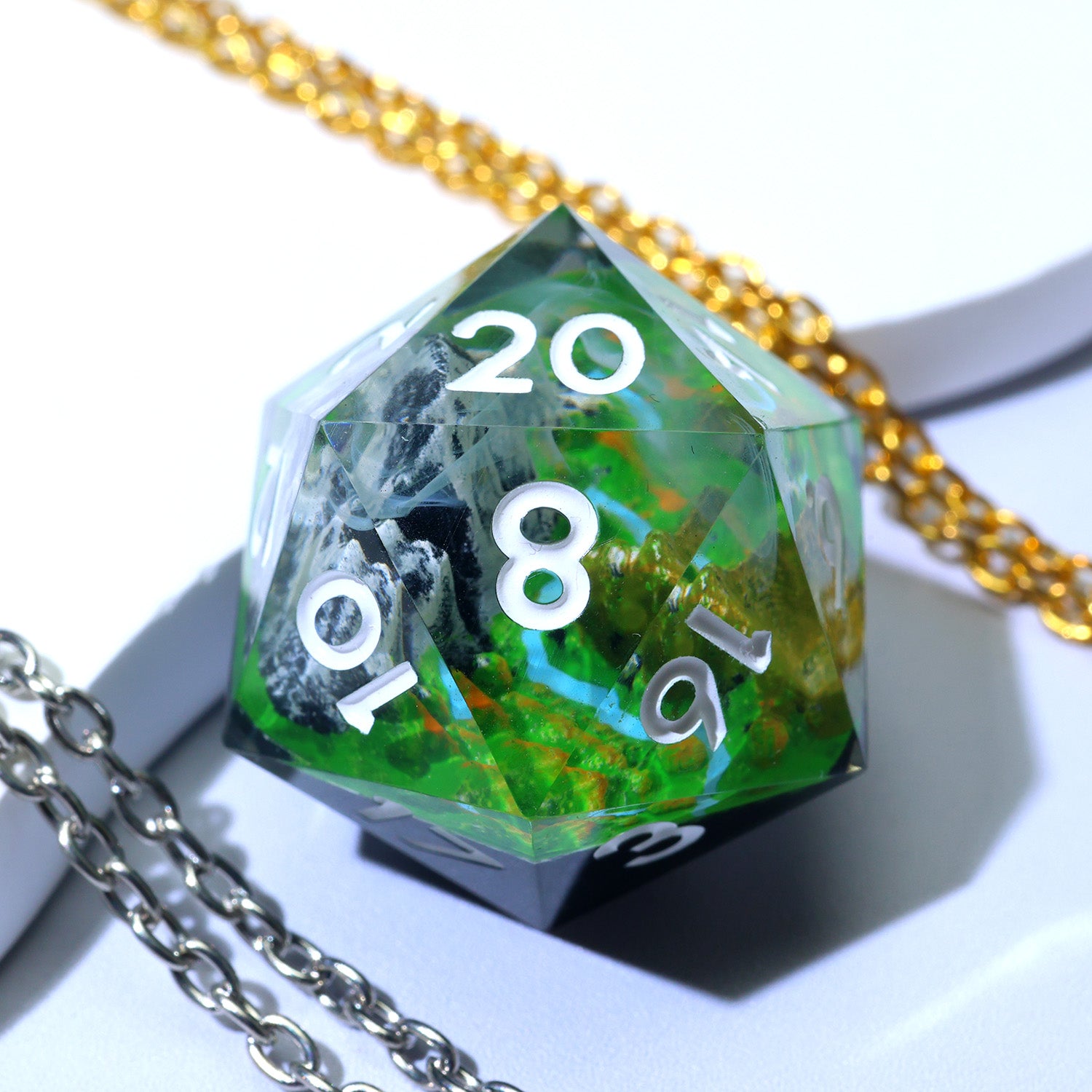 Verdurous Mountain Sharpedge Dice Set - Awesome Dice