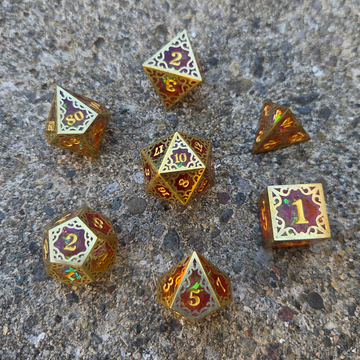 Sheathed 7-Dice Set: Multicolor