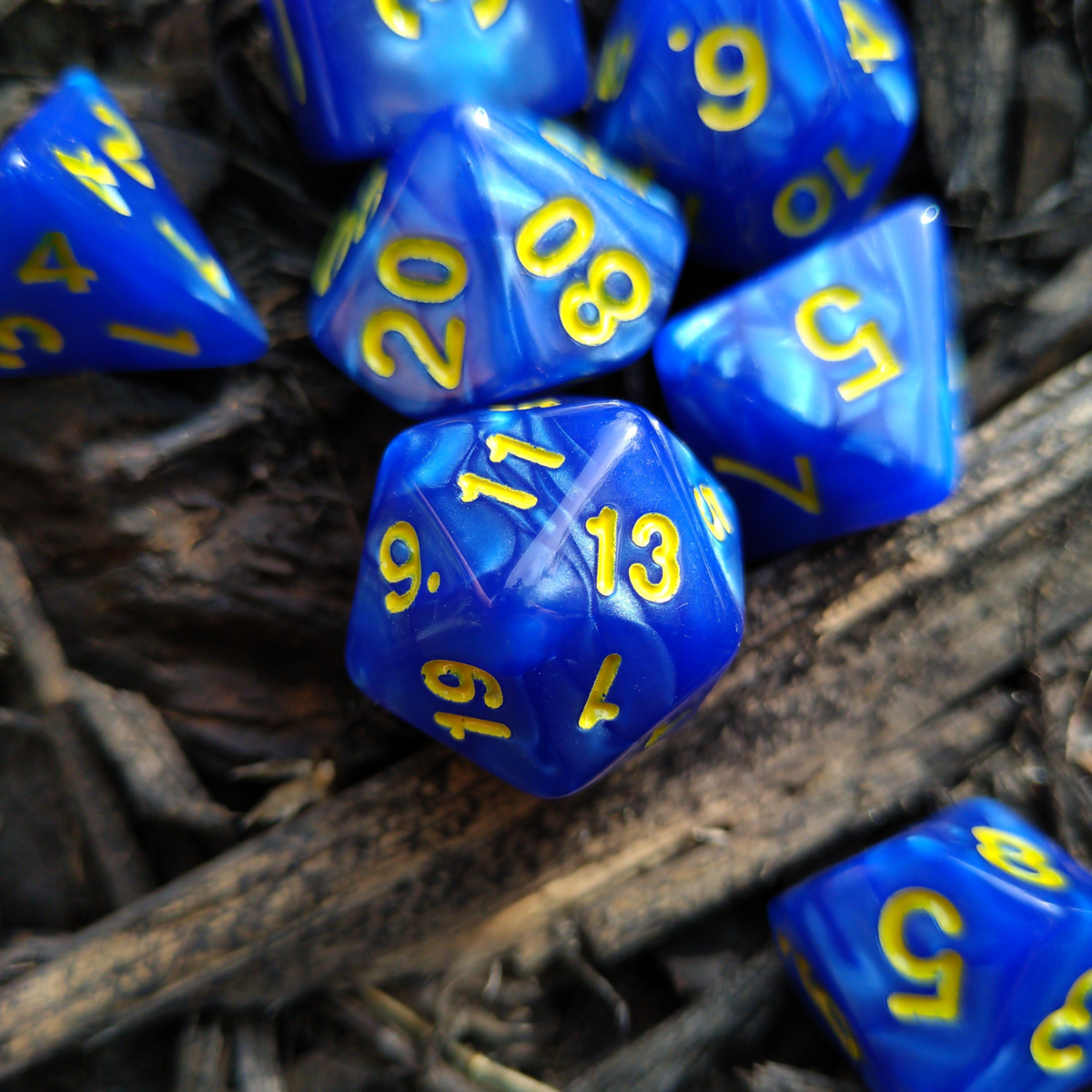 Blue Maizer DnD Dice Set
