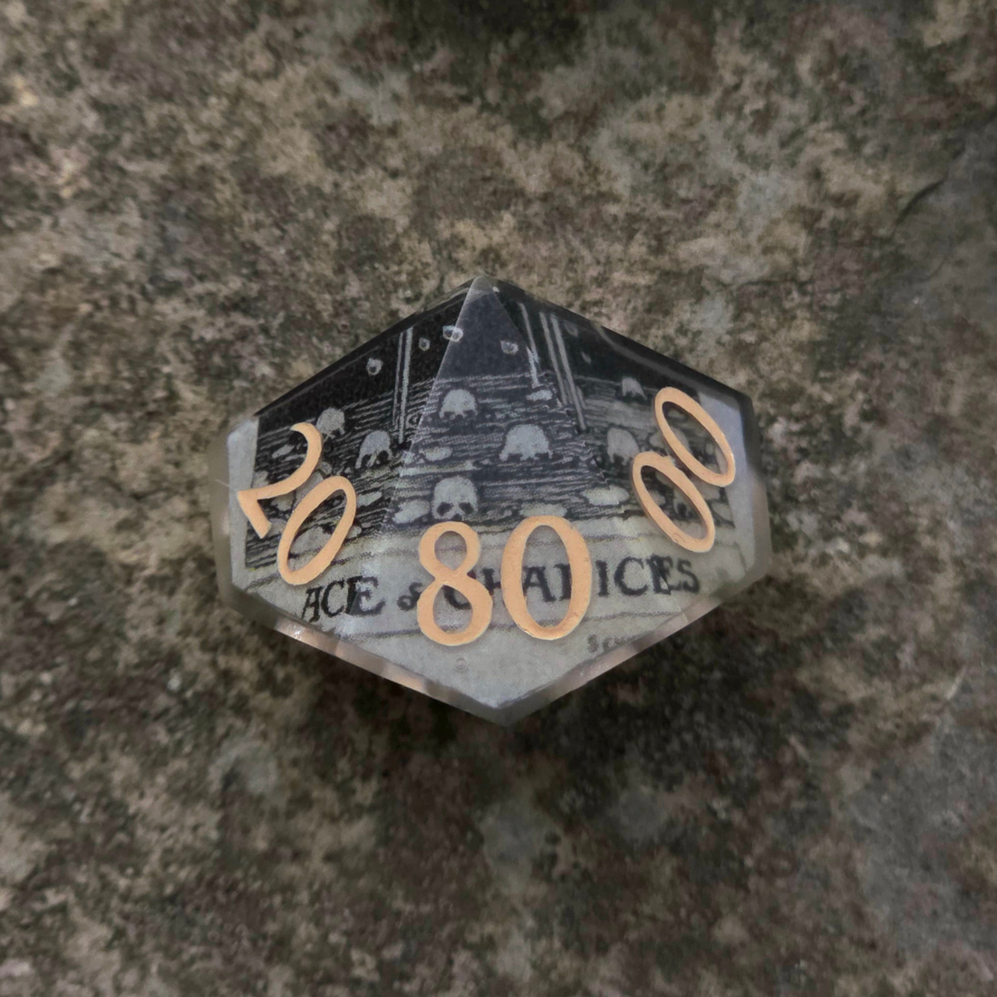 Ephemera: Tarot Sharpedge Dice Set - complete polyhedral dice set for DnD