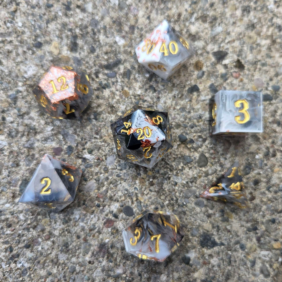 The Forgotten Library 7-Dice Set