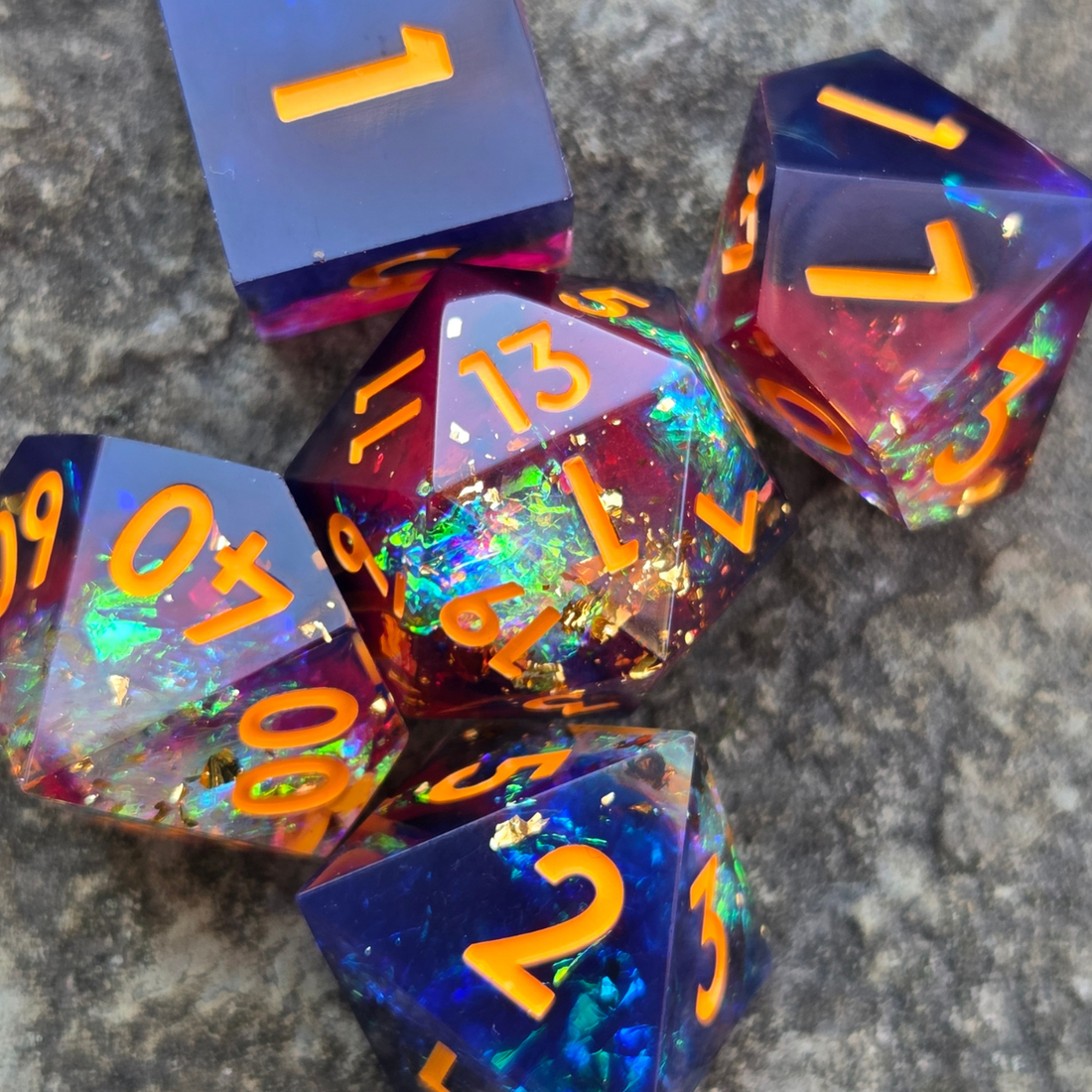 The Elven Wizard Sharpedge Dice Set