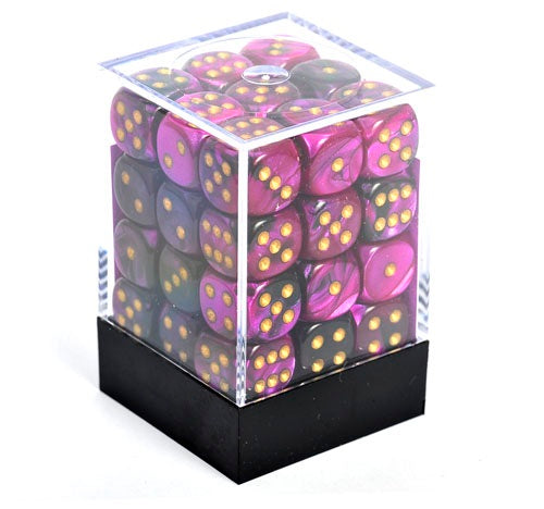 Chessex: Gemini Purple-Steel/White Polyhedral 7-Die Set (CHX26432) – Gnomish Bazaar