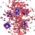 Geekz dice - close-up showing numbering and finish