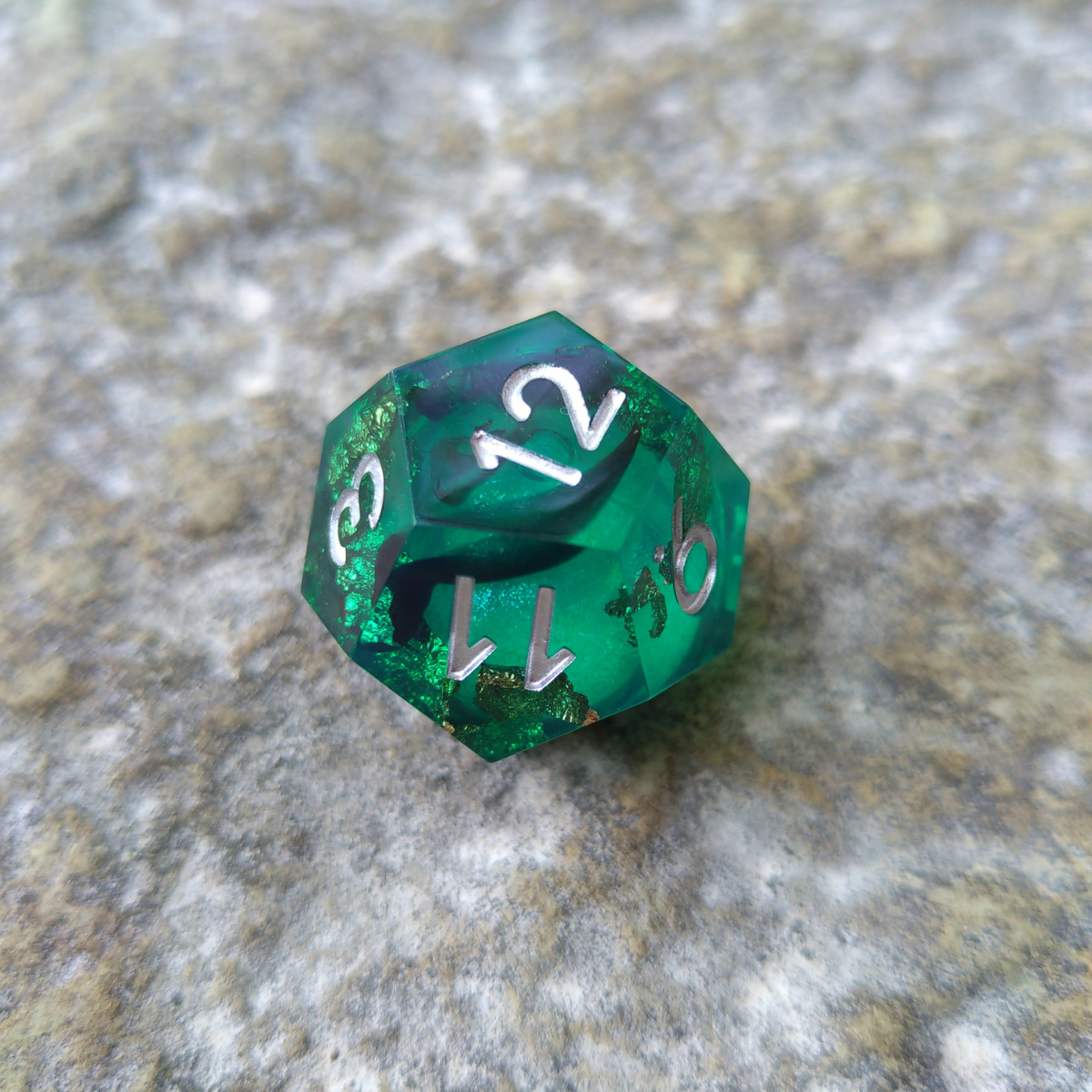 Teal Liquid Core Dice Set - Awesome Dice