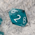 Meltwater Handmade Sharpedge Dice RPG dice set - lifestyle shot