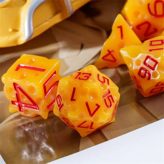 Cheddar Cheese Dice - 7-Dice Set