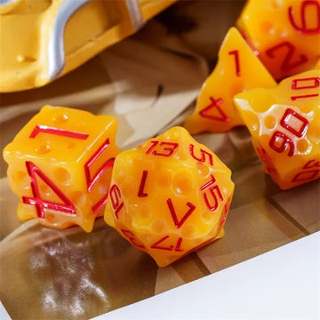 Cheddar Cheese Dice - 7-Dice Set
