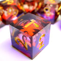Glowing Dragon Liquid Core Dice dice set - image 9 of 11