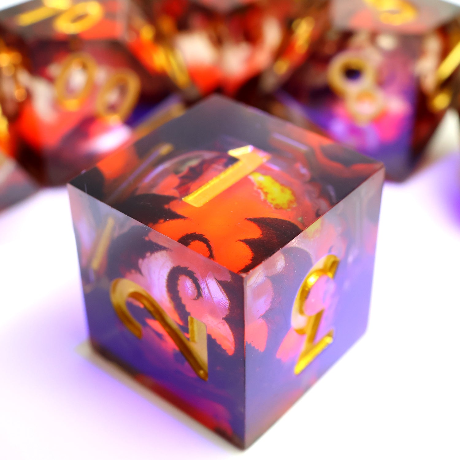 Glowing Dragon Liquid Core Dice dice set - image 9 of 11