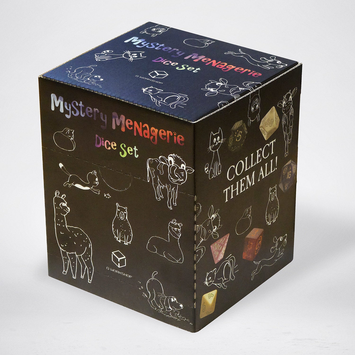 Mystery Menagerie Dice Sets dice set - alternate angle showing color and detail