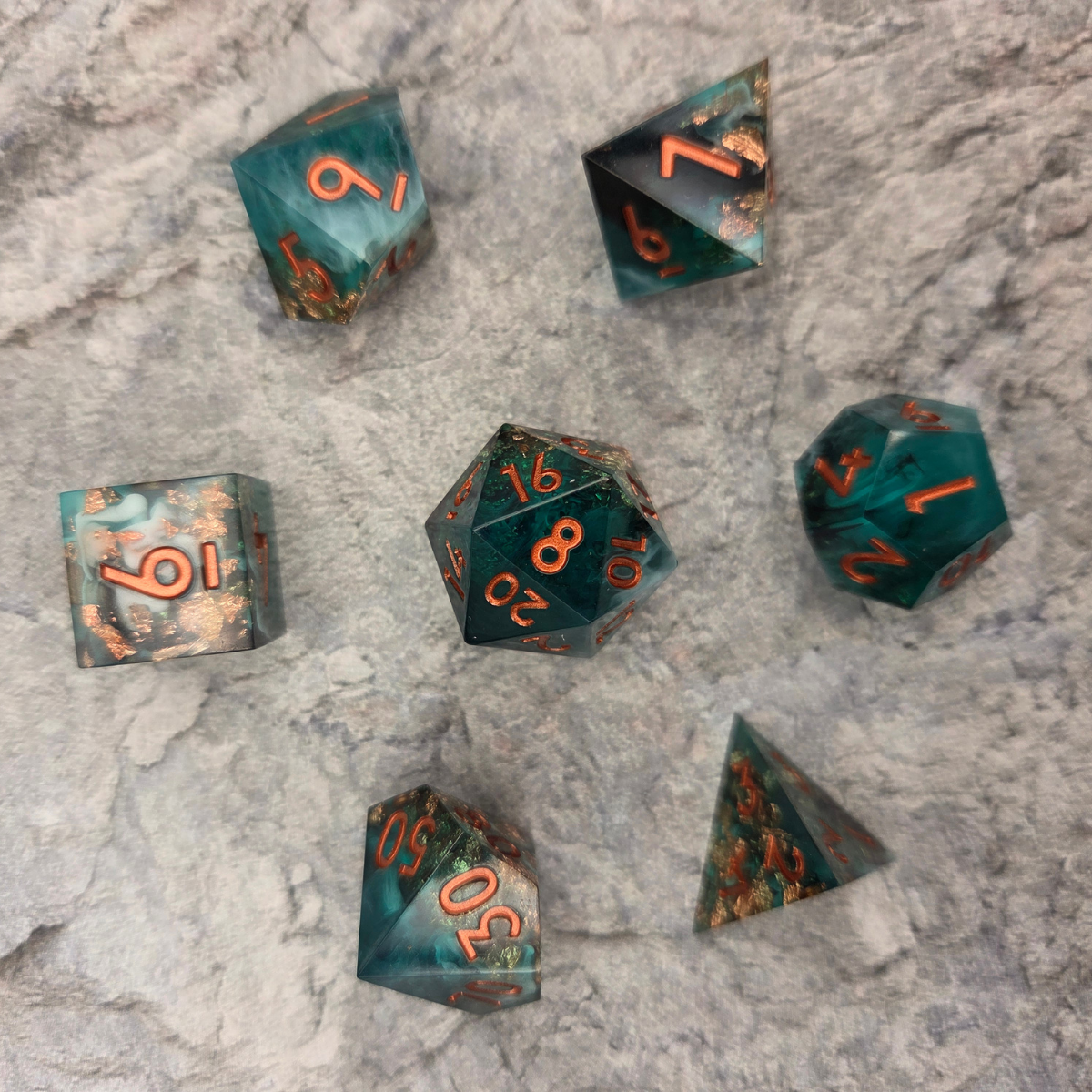 Out to Sea Sharpedge DnD Dice Set dice set - image 15 of 22
