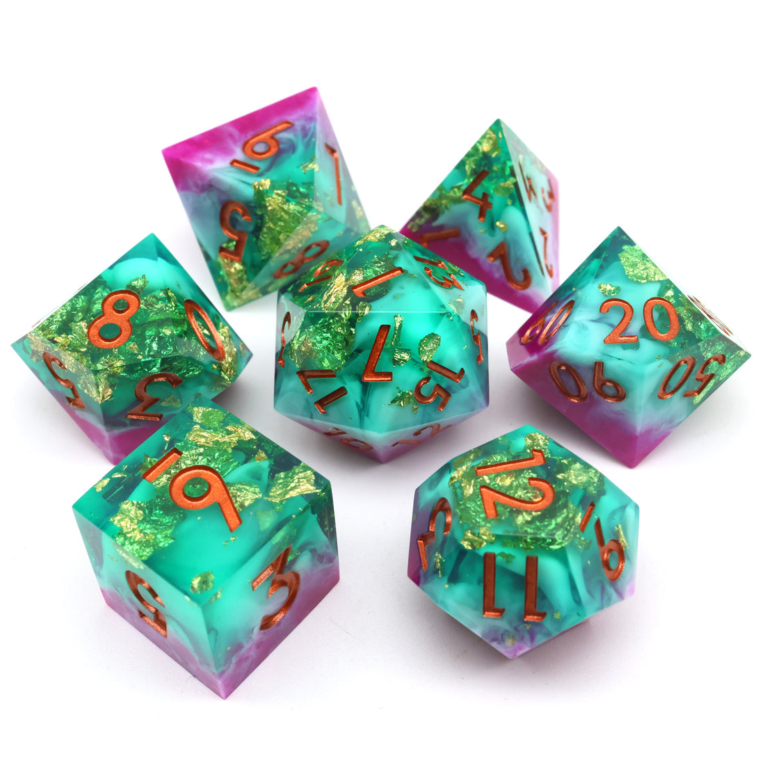 The Ephemeral Pool Sharpedge Dice Set