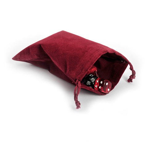Burgundy Red Dice Bag