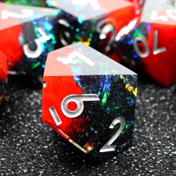 Solar Flare Sharpedge Dice Set