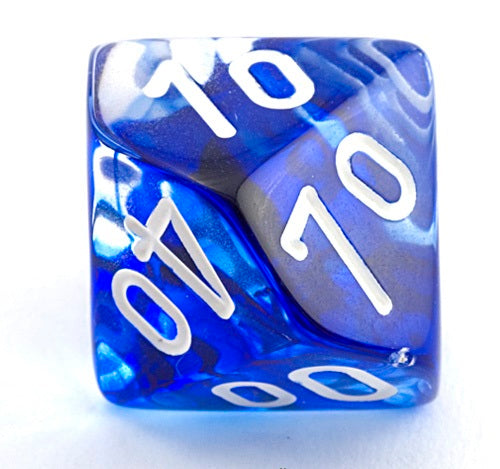 Single Nebula Blue d10 Percentile