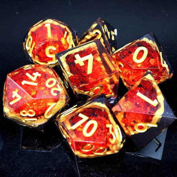 Image of Red Geode Dice