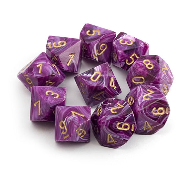 Vortex Purple 10d10 Dice Set