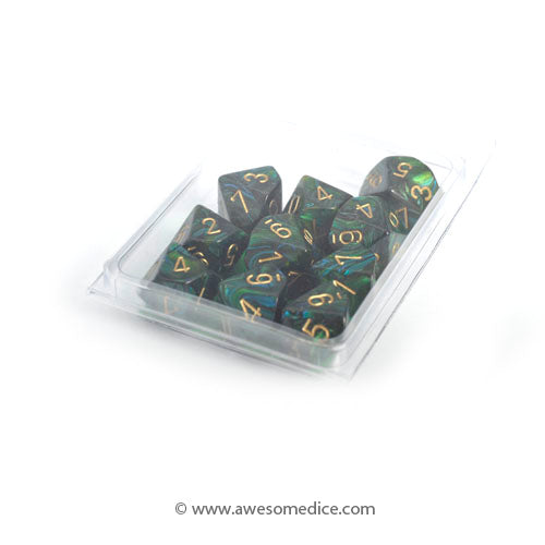 Scarab Jade 10d10 Dice Set