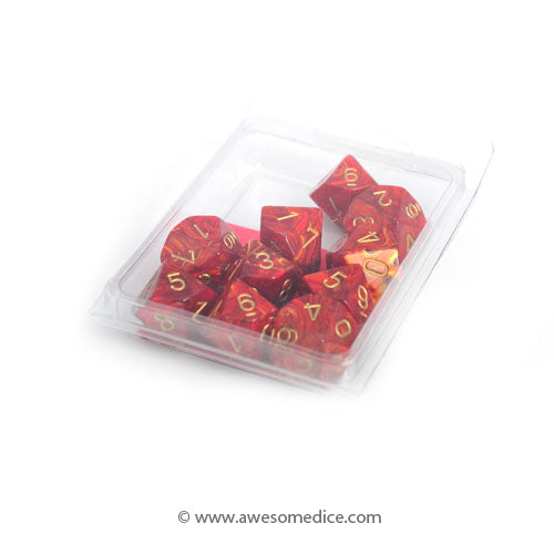 Scarab Scarlet 10d10 Dice Set
