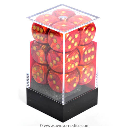 Scarab Scarlet 12d6 Dice Set