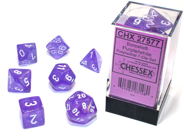 Chessex Borealis Purple/white with Luminary