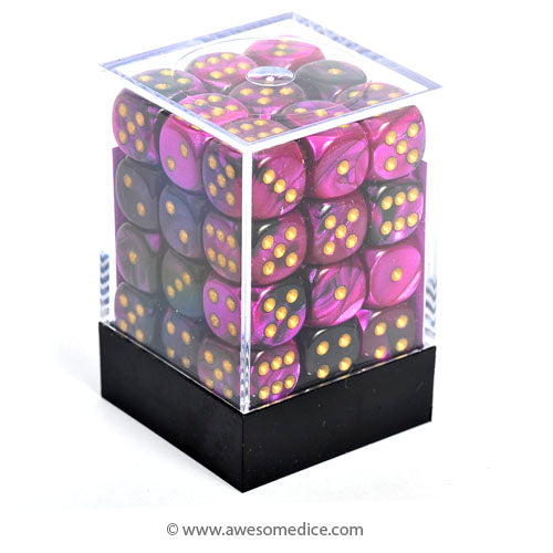 Gemini Black-Purple 36d6 Dice Set