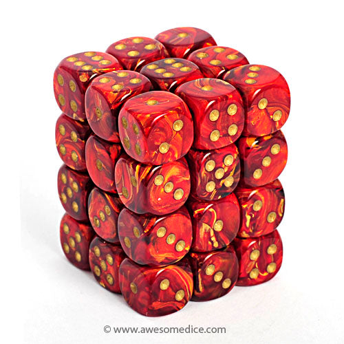 Scarab Scarlet 36d6 Dice Set