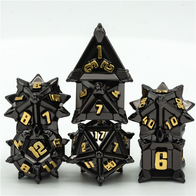 Gunmetal Grey Caltrop Dice