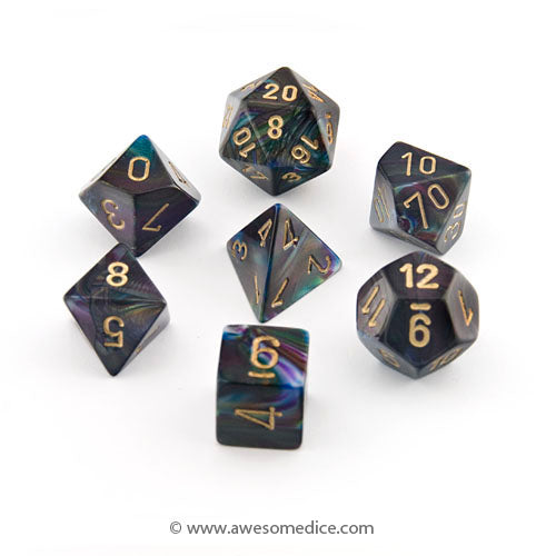 Lustrous Shadow 7-Dice Set