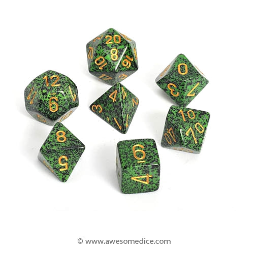Speckled Golden Recon 7-Dice Set