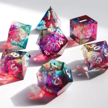 Prismatic Soul Handmade Sharpedge Dice