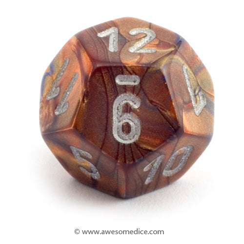 Single Lustrous Gold d12