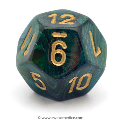 Single Scarab Jade d12