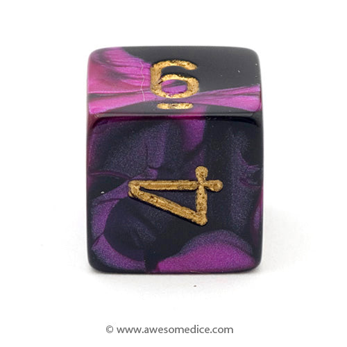 Single Gemini Black-Purple d6