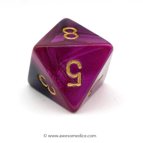 Single Gemini Black-Purple d8