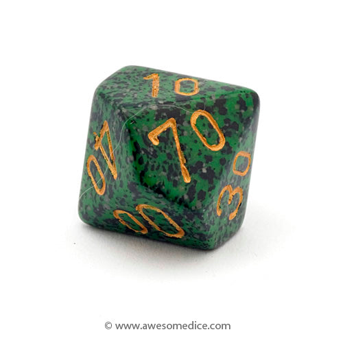 Single Speckled Golden Recon d10 Percentile