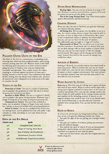 Free Downloadable Egyptian-Themed Subclasses for 5e - complete polyhedral dice set for DnD