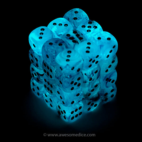 Pink Ghostly Glow 36d6 Dice Set